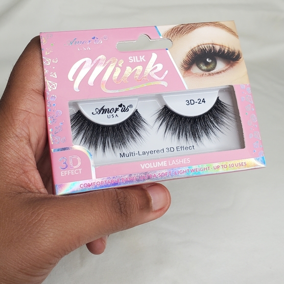 NEW Amor Us USA Silk Faux Mink 3D Dramatic Lashes - Picture 6 of 6